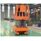 Narrow 8m Hydraulic Aerial Work Platform Vertical Customized Table Size