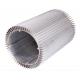 Round Aluminum Alloy Extrusion Heat Sink Silvery For Motorcycle