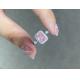 1.31ct Pink Lab Created Diamond Rings Radiant Shape IGI Certified 18k White Gold Ring