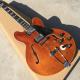 Matt Brown color ES335 Jazz Electric Guitar,Top quality Hollow Body Archtop 335 Jazz Guitarra,5 switch