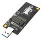 NGFF(M.2)  Key B  To USB 3.0 Adapter  With SIM 6pin Slot For WWAN/LTE ModuleHigh Speed Transmission Without Delay