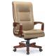 modern high back office executive manager wood arm chair furniture