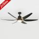 Modern Black Ceiling Fan With Light ABS Blade Energy Saving Low Noise