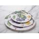 FDA Certificate European Style Flat Colorful Melamine Plates