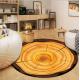 Modern Growth Ring Round Animal Pattern Carpet Living Room / Hotel Carpet