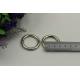 Top quality zinc alloy 25 mm nickel O-ring metal buckle for handbags