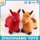fabric covered inflatable bouncing animal horse toys for child