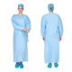 Polypropylene Disposable Isolation Gown Blue Color Surgeon Operating Applied