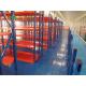 Warehouse Heavy Duty Metal Stairs And Platforms With Super Raised Storage Area
