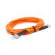 Duplex Orange UPC MultiMode 2m 3.0mm ST Fiber Optic Patch Cord
