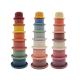 7 Cups Montessori Sensory Silicone Building Blocks Silicone Stacking Toy