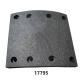 Truck Spare Parts Brake Linings For MERCEDES BENZ WVA 17795 None Asbesto