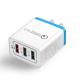 5V 2.4A USB Charger QC3.0 Fast Charging With 3 USB Output