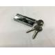 80mm Double Zinc Cylinder with 3 iron normal keys Surface finish CP