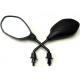 Black Color Motorcycle Rear View Mirrors , Durable Classic Motorcycle Mirrors