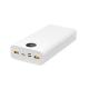 White Large Capacity Power Bank 22.5W PD Output With Safety Protection LED Indicator