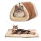 Orthopedic Memory Foam Bolster Dog Bed Durable Pet Cushion For Small Animals