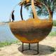 Home Decor Patio Small Fire Pit Sphere Outdoor Wood Burning Fire Pit Table
