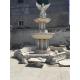 Angel With Wings Statue Carved Stone Marble Fountain Column