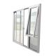 Modern Tempered Glass T5 Aluminum Sliding Doors White Color