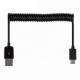 OEM 1M 2M Data Charging Spiral Coiled USB to MINI USB Cable