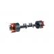 16Ton 20inch Spider Hub / Spoke Braked Trailer Axles Off Road Use