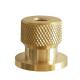 Custom CNC Machined Brass Door Knob Knurled 2inch Unpainted Parts