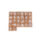 Unisex Animals Theme Number Sorting Board 1.25inch ABC Building Blocks