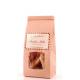 Pink Customized Kraft Paper Bags Clear Window And Tin Tie For Food