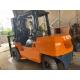 Used Toyota 7FD50 5 Ton Forklift 3 Sections Mast Max Lifting Height 4500mm