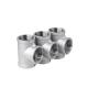 304 316L Stainless Steel Equal Tee for Water Pipe System Customized Model NO. Tee
