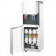 Freestanding POU Water Cooler , White Reverse Osmosis Hot Cold Water Dispenser