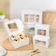 Wholesale customized food grade windowed cake boxes
