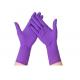 Anti Allergy Purple Nitrile Disposable Gloves 12 Inch Nitrile Gloves Kitchen Cleaning