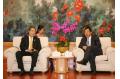 Li Wancai meets guests for cooperation and common development