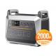2000W Portable Solar Power LiFePO4 Battery Station 110V 120V 220V AC Output Portable Power Generator