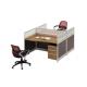 modern 2 seater office aluminium partition workstation table