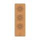 Non Slip Cork Natural Rubber Yoga Mat Foldable Sustainable Eco Friendly OEM