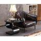 Upholstered Arm Stainless Steel Leg Leather Modern Leisure Chair ZZ-ZKB003