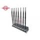 High Power Cell Network Signal Jammer 4 - 8W Each Band Sweep Jamming