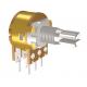 16mm metal shaft 20k potentiometer rotary,vertical Type,with1,11,21,41 clicks,,Dual Unit