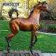 Outdoor Custom Bronze Sculpture 190cm Arabian Horse Sculpture