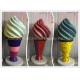 Giant Fiberglass Ice Cream H180cm Shopping Centre Decorations With Round Base