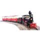 Amusement Park Train Rides Fiberglass Material Customized Track Length