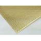Perforated Brass Sheets Corrosion Resistant, Durable and Aesthetic For Architecture and Decoration