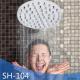 Water Saving Overhead Rainfall Shower Head / 5 Inch Shower Head Sliver Color