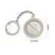 Eco-friendly Handbag Accessories Custom Round Metal Logo Tag with Snap Hook and Chain