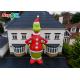 30ft Grinch Inflatable Cartoon Characters Green Monster Christmas Hat Household Inflatable Standing Decoration