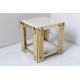 Irregular Strip Small Console Table Simple Modern Iron Stainless Steel Frame