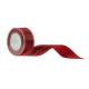 Raised Logo Red Satin Ribbon , Cosmetic Packaging Mini Satin Ribbon Bows